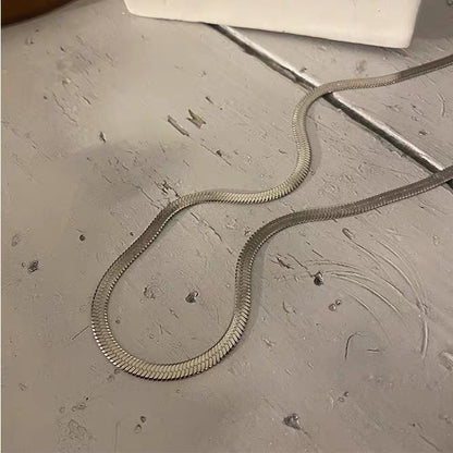 Titanium Steel Basic Style Necklace For Men And Women