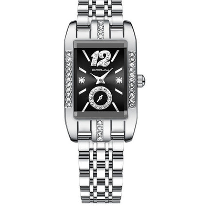 Stainless Steel Simple Square Business Fashion Watch