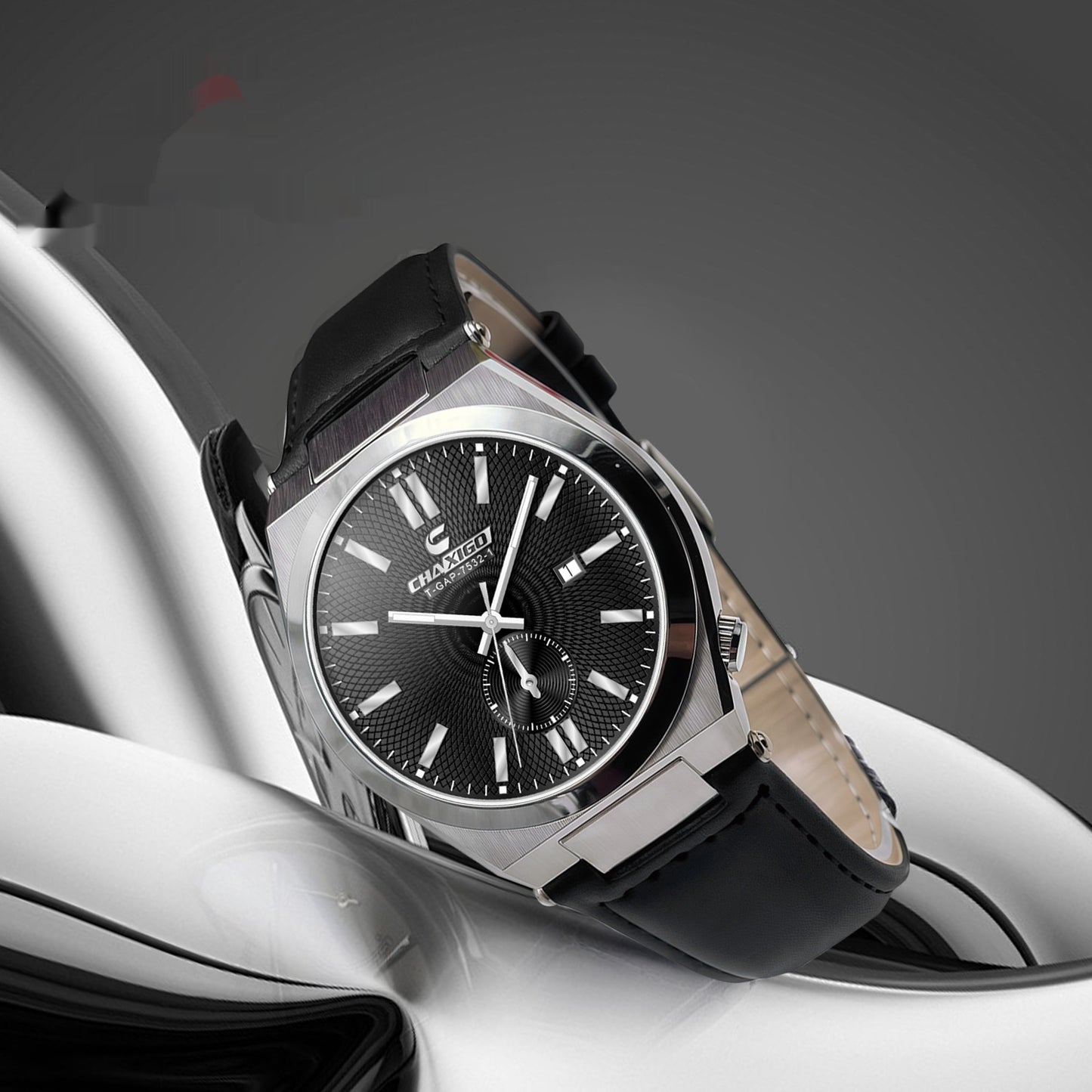 Stainless Steel Quartz Watch Waterproof Calendar Luminous Men