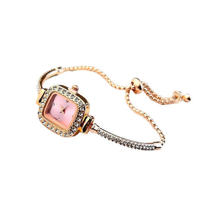 Fashion Diamond Bracelet Small Square Watch Niche Bracelet High Sense