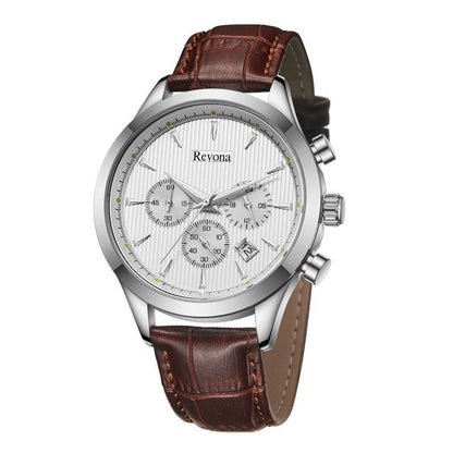 Men's Watch Business Casual Three Eyes And Six Needles Calendar Timing