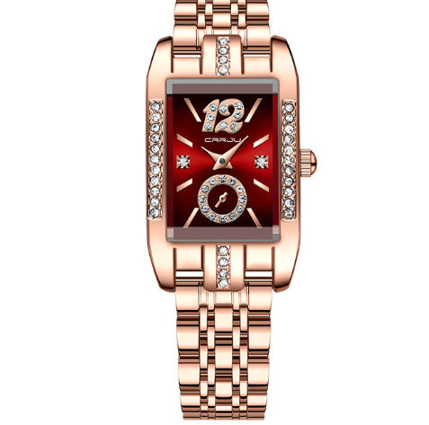 Stainless Steel Simple Square Business Fashion Watch