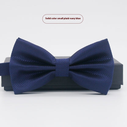 Men's Solid Color Formal Wear Wedding Business Casual Groom Groomsman Bow Tie