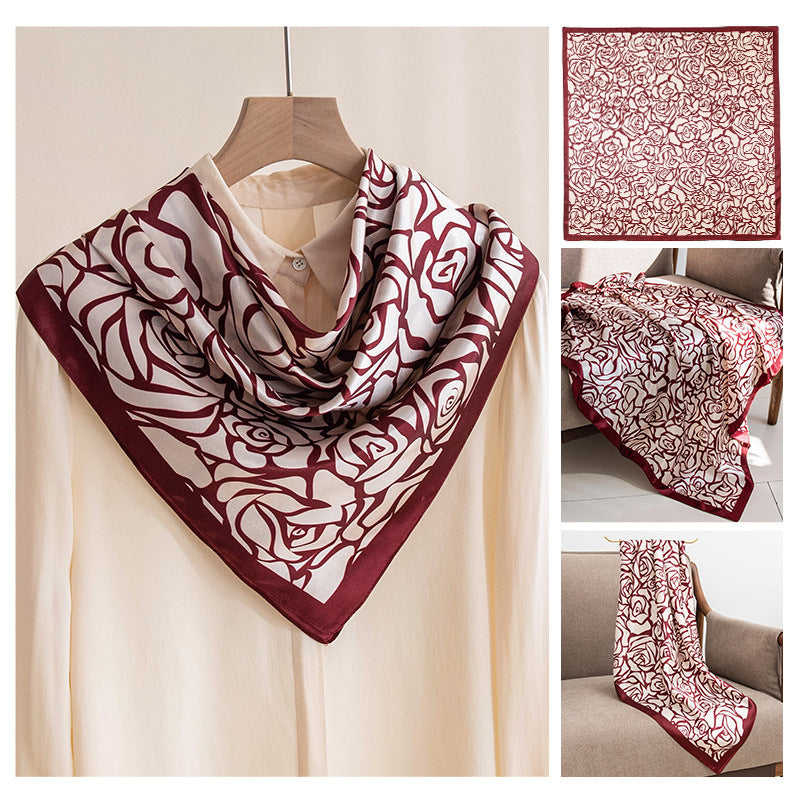 Women's Polyester Scarf Fashionable Printed Shawl